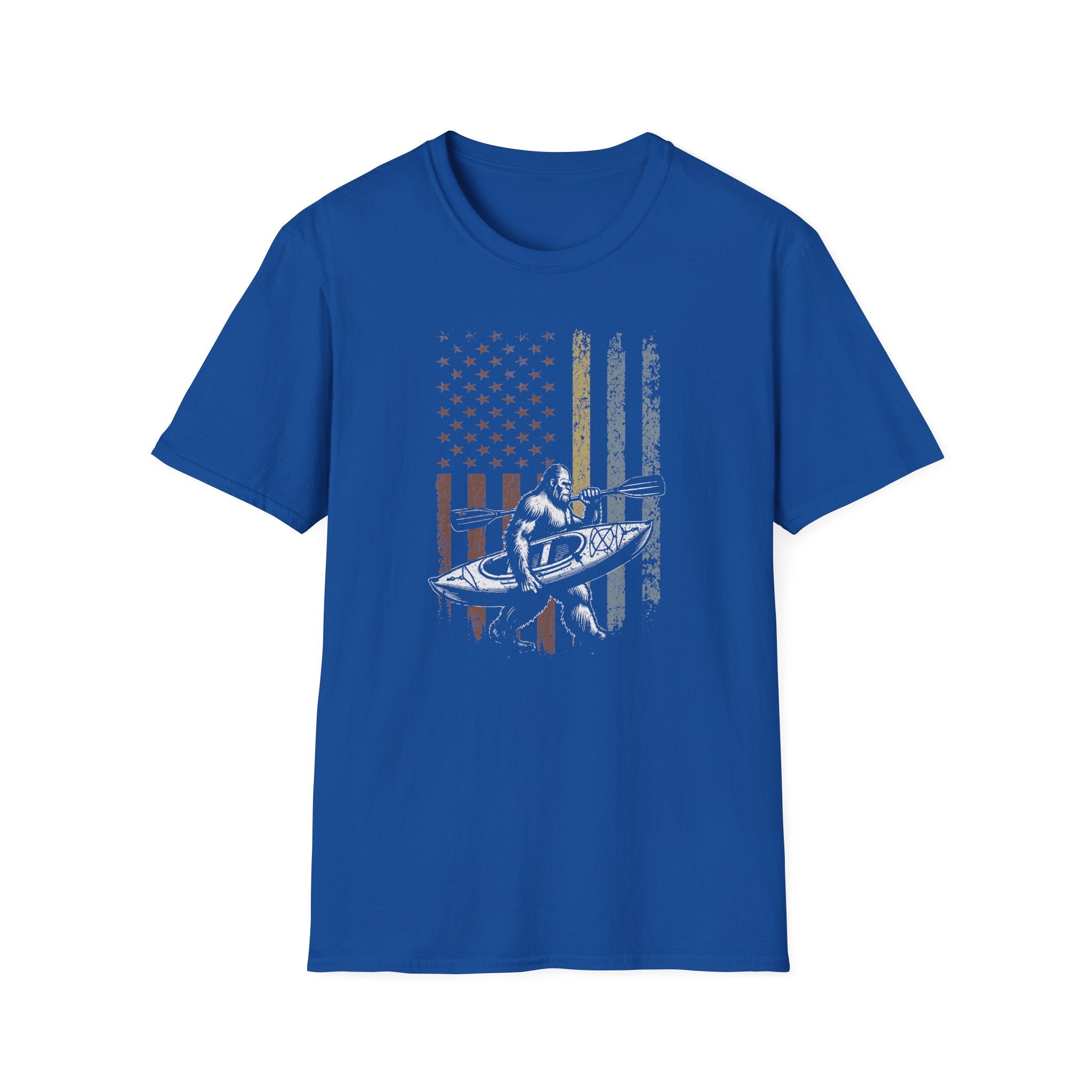 Kayak American Flag T-Shirt
