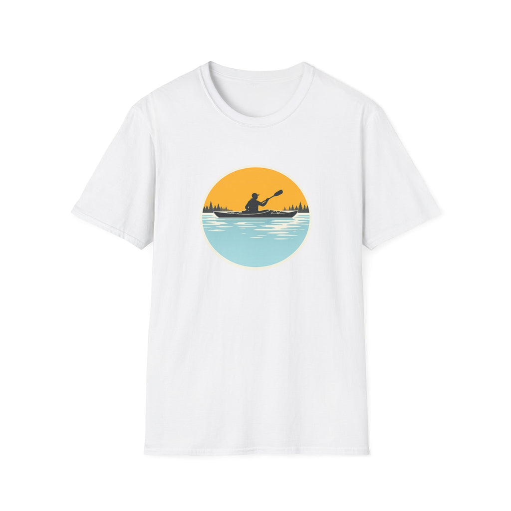 Kayaking Sunset T-Shirt — Paddle Silhouette Tee
