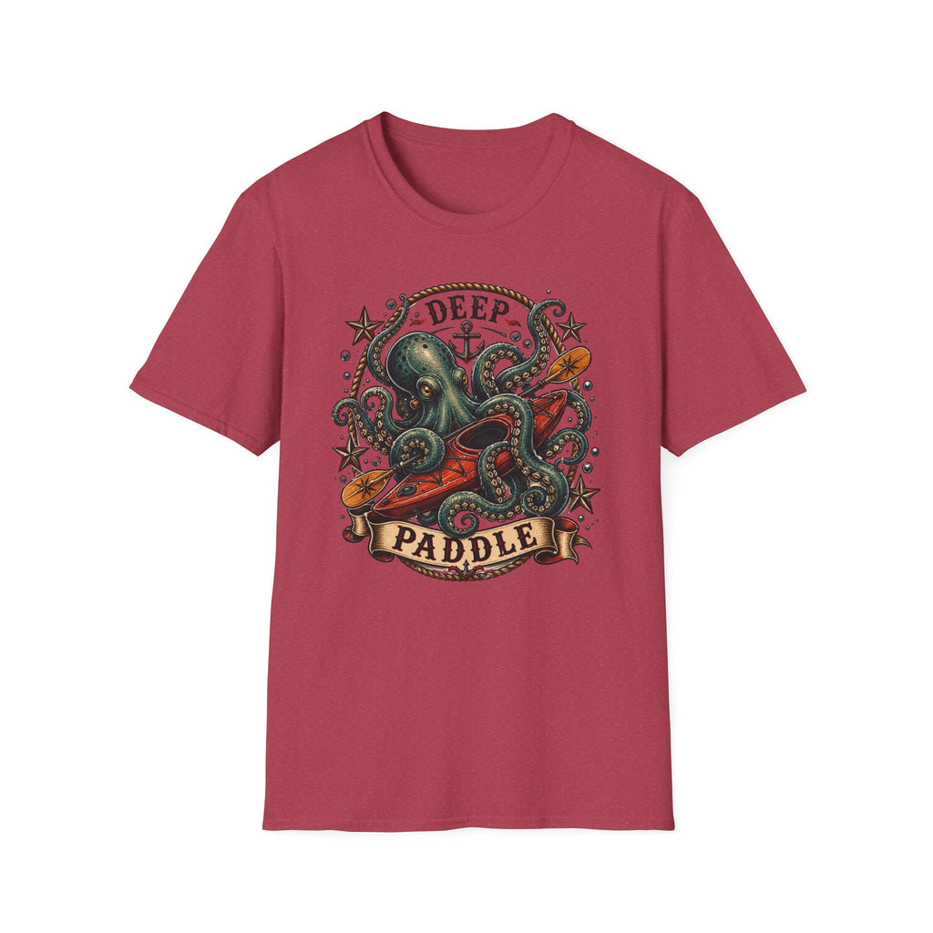 Deep Paddle Octopus kayaking adventure Tee