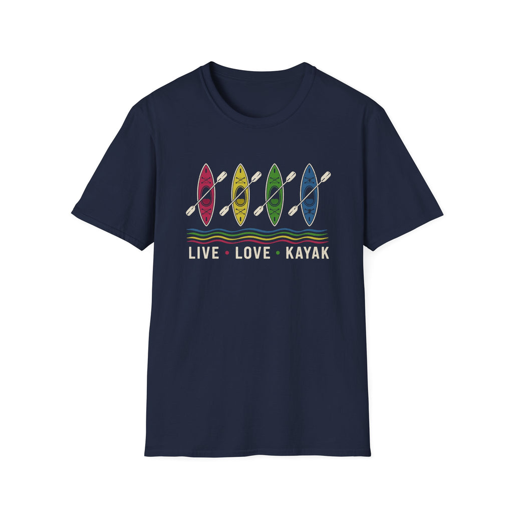 Kayak Life Colorful Kayak Graphic T-Shirt