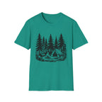 Vintage Forest Campfire kayak Tee