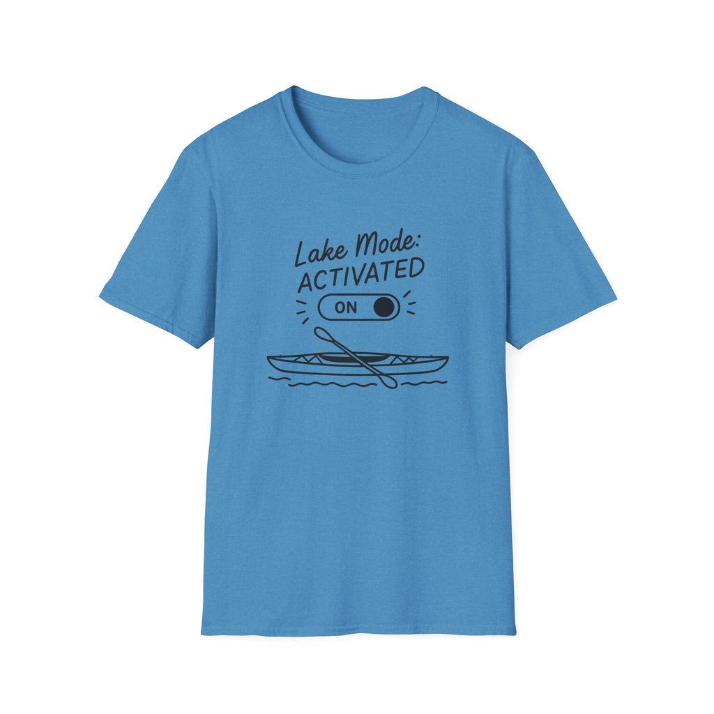 Lake Mode Activated T-Shirt — Kayak Paddle Graphic Tee for Lake Lovers