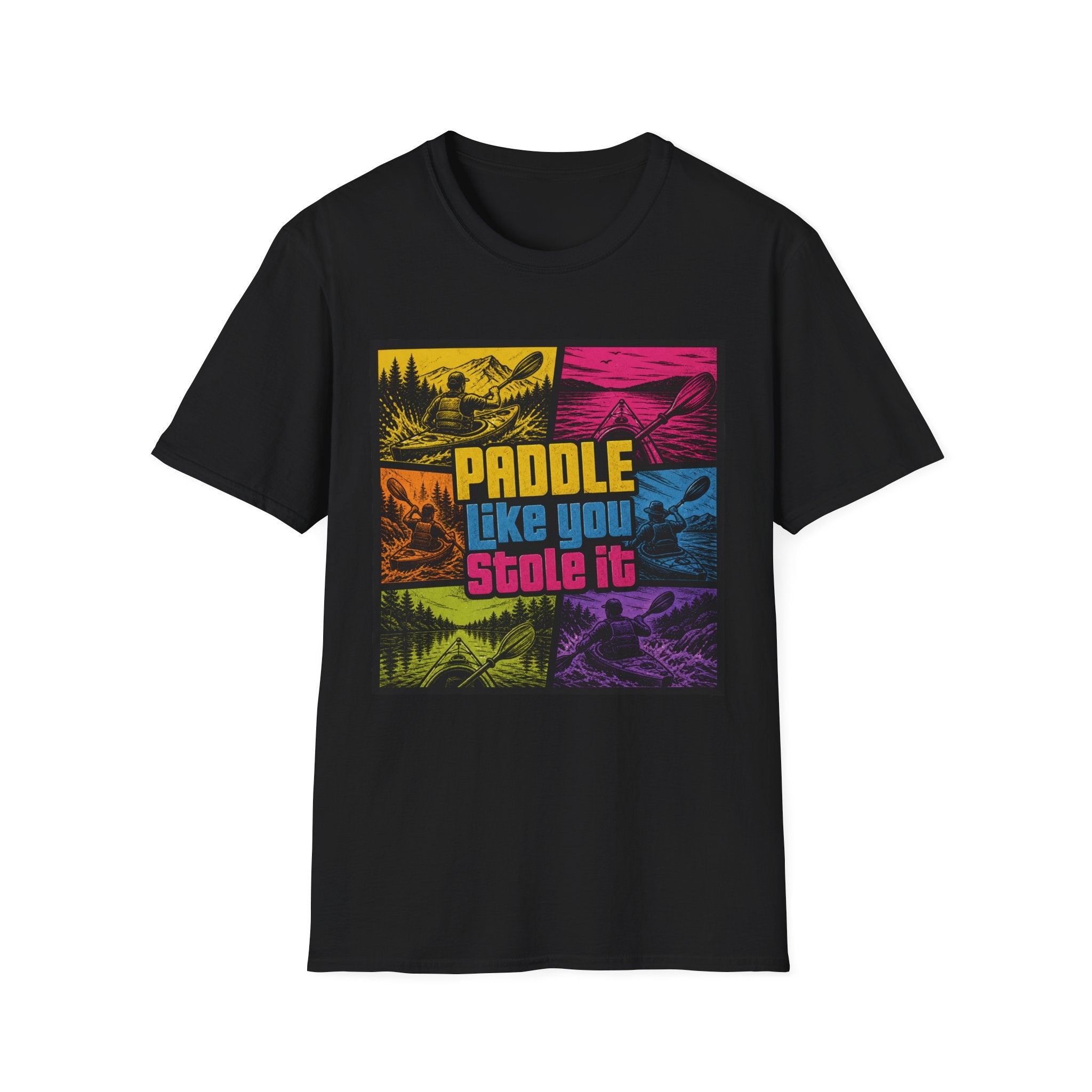 Paddle Like You Stole It T‑Shirt — Retro KTA Kayaking