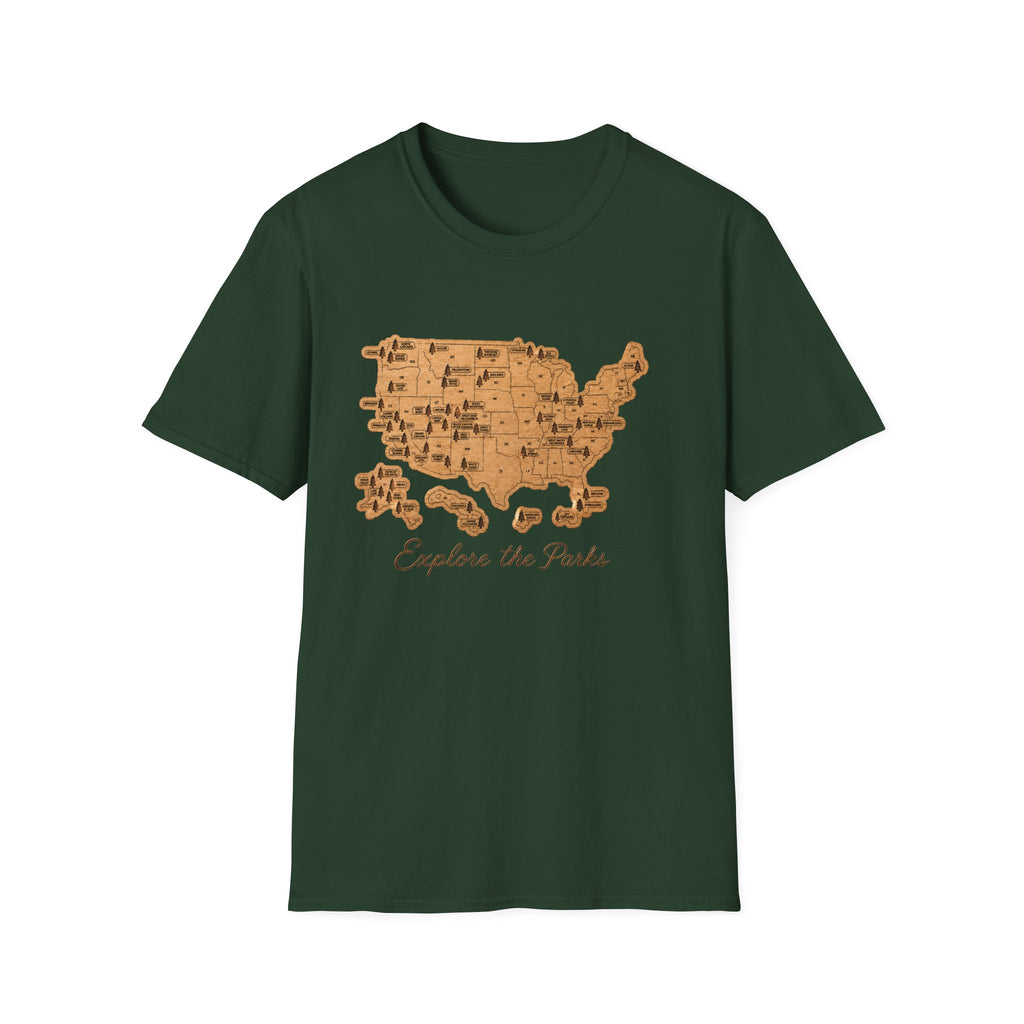Explore the National Parks Map Tee