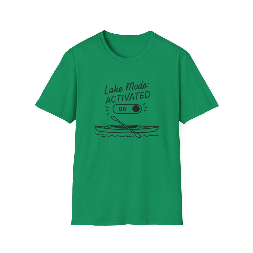Lake Mode Activated T-Shirt — Kayak Paddle Graphic Tee for Lake Lovers