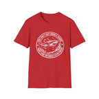 Shark Graphic T-Shirt — "You Can't Out Swim a Shark" Retro Fish Design