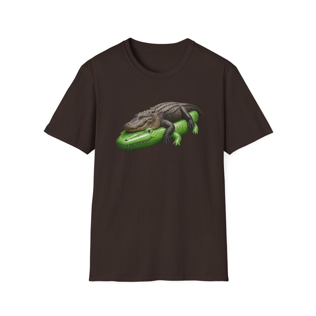 Alligator Stack T‑Shirt — Cute Relaxing Gator Graphic Tee