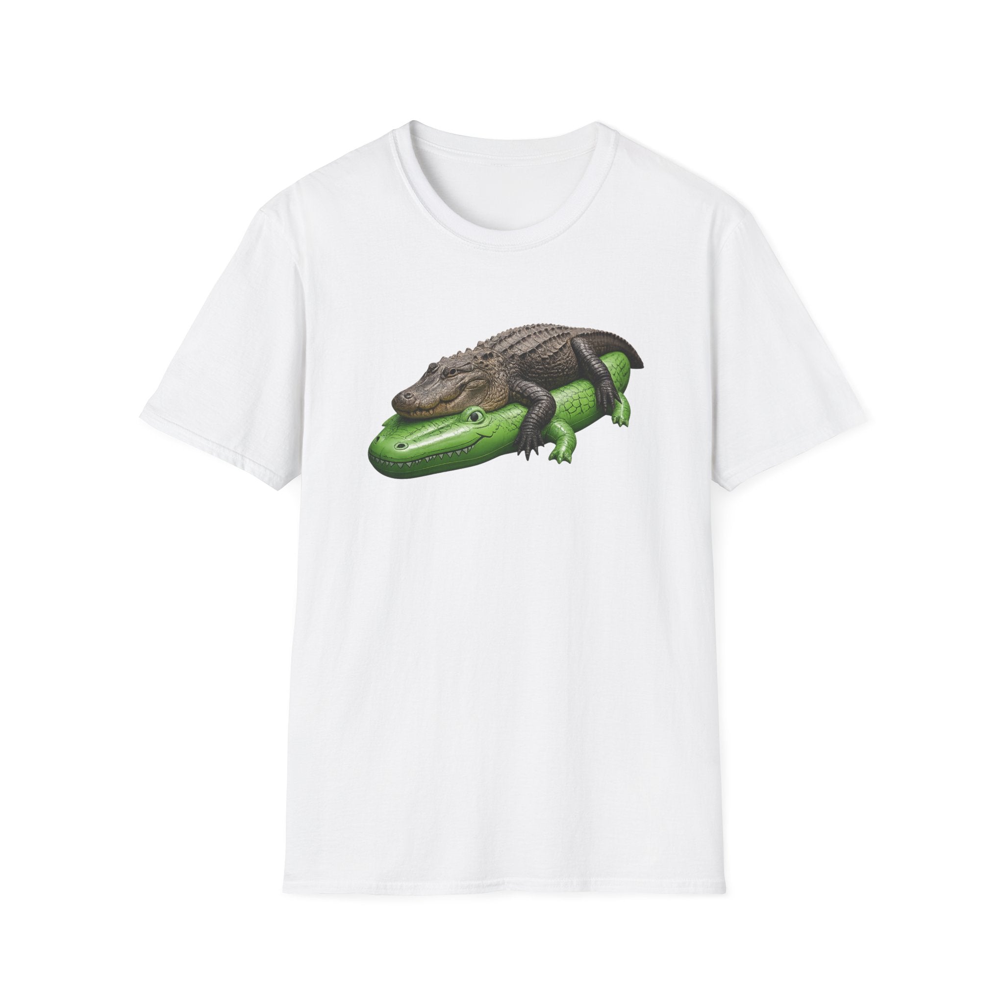 Alligator Stack T‑Shirt — Cute Relaxing Gator Graphic Tee
