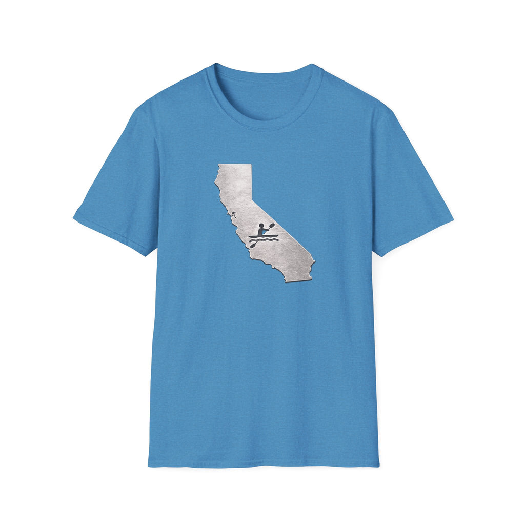 California Map kayak T-Shirt — State Outline