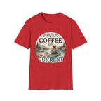 Kayak T-Shirt — "Fueled by Coffee and Current" Outdoor Adventure Tee