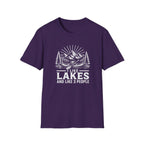 Lake Canoe T-Shirt — "I Like Lakes and Like 3 People" Outdoor Camping Shirt