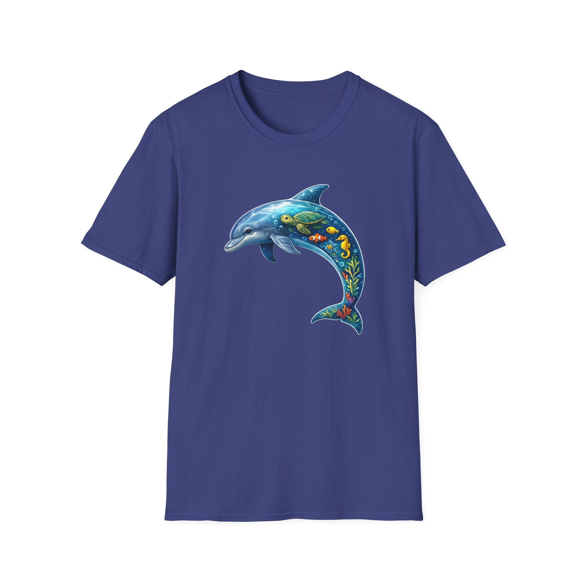 Dolphin Nature Scene T-Shirt — Ocean & River Wildlife Graphic Tee