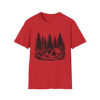 Vintage Forest Campfire kayak Tee