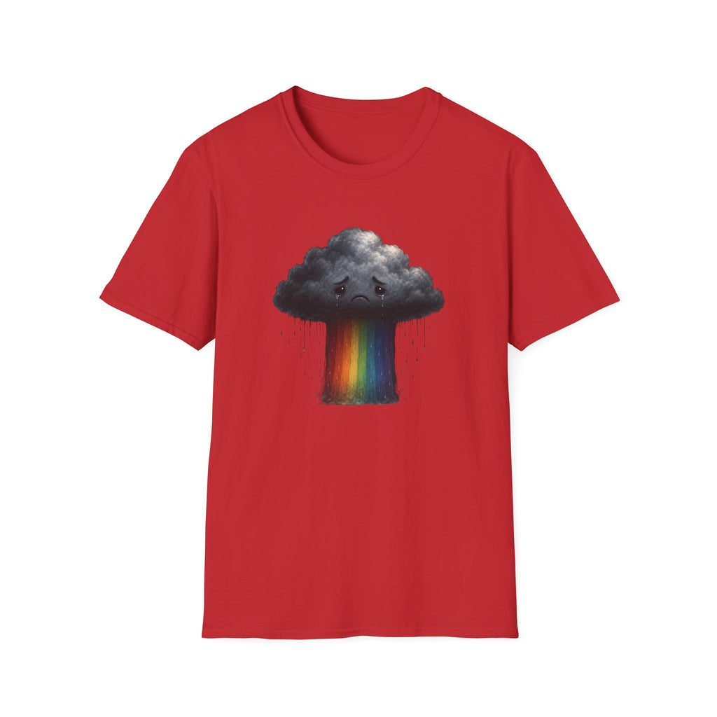 Sad rainbow cloud eco-friendly Tee