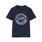 Shark Graphic T-Shirt — "You Can't Out Swim a Shark" Retro Fish Design