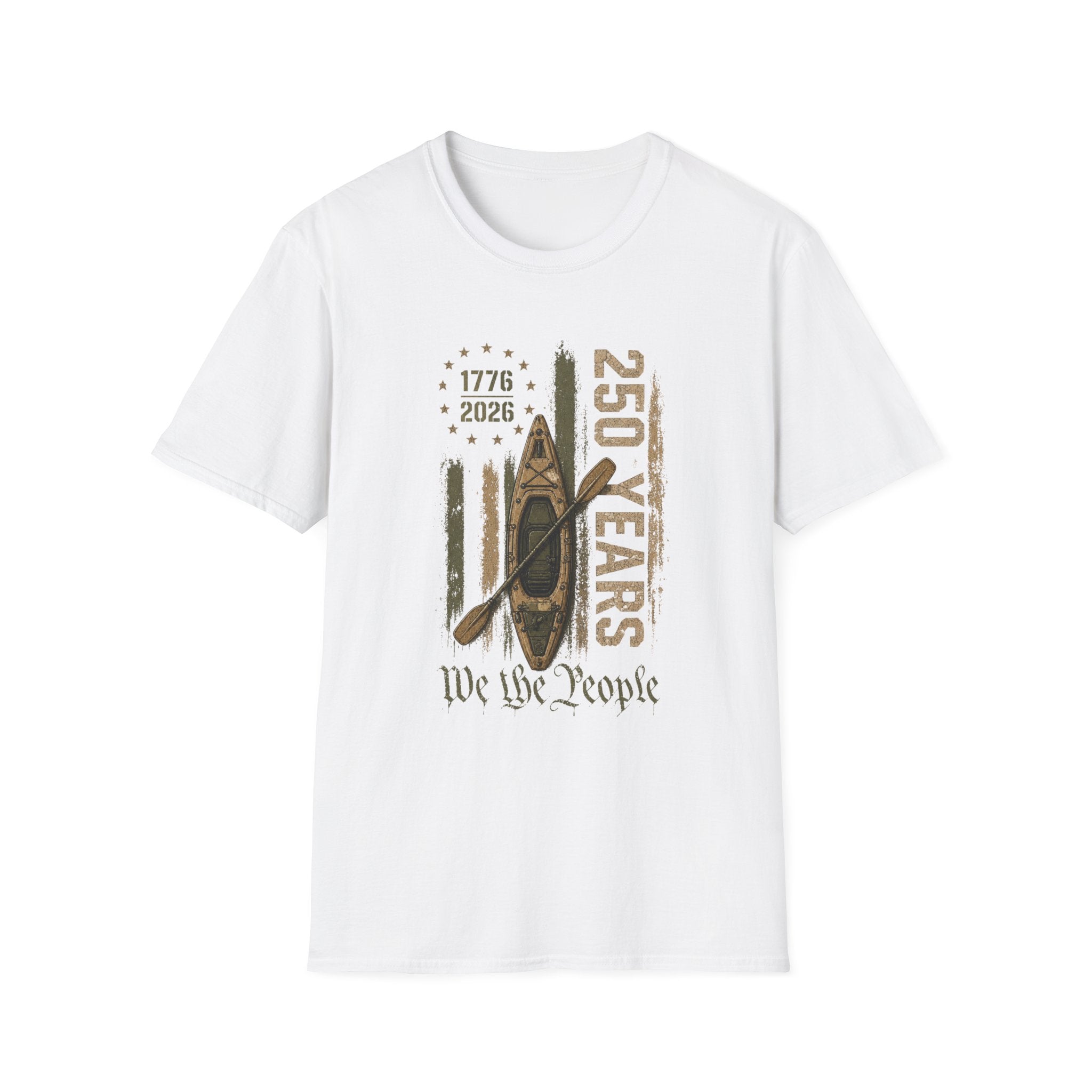 250 Years “We the People” 1776–2026 Patriotic Canoe Graphic