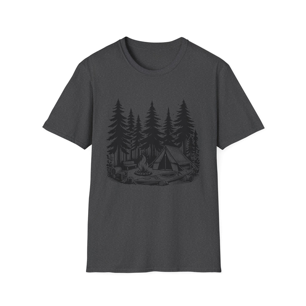 Vintage Forest Campfire kayak Tee