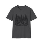 Vintage Forest Campfire kayak Tee