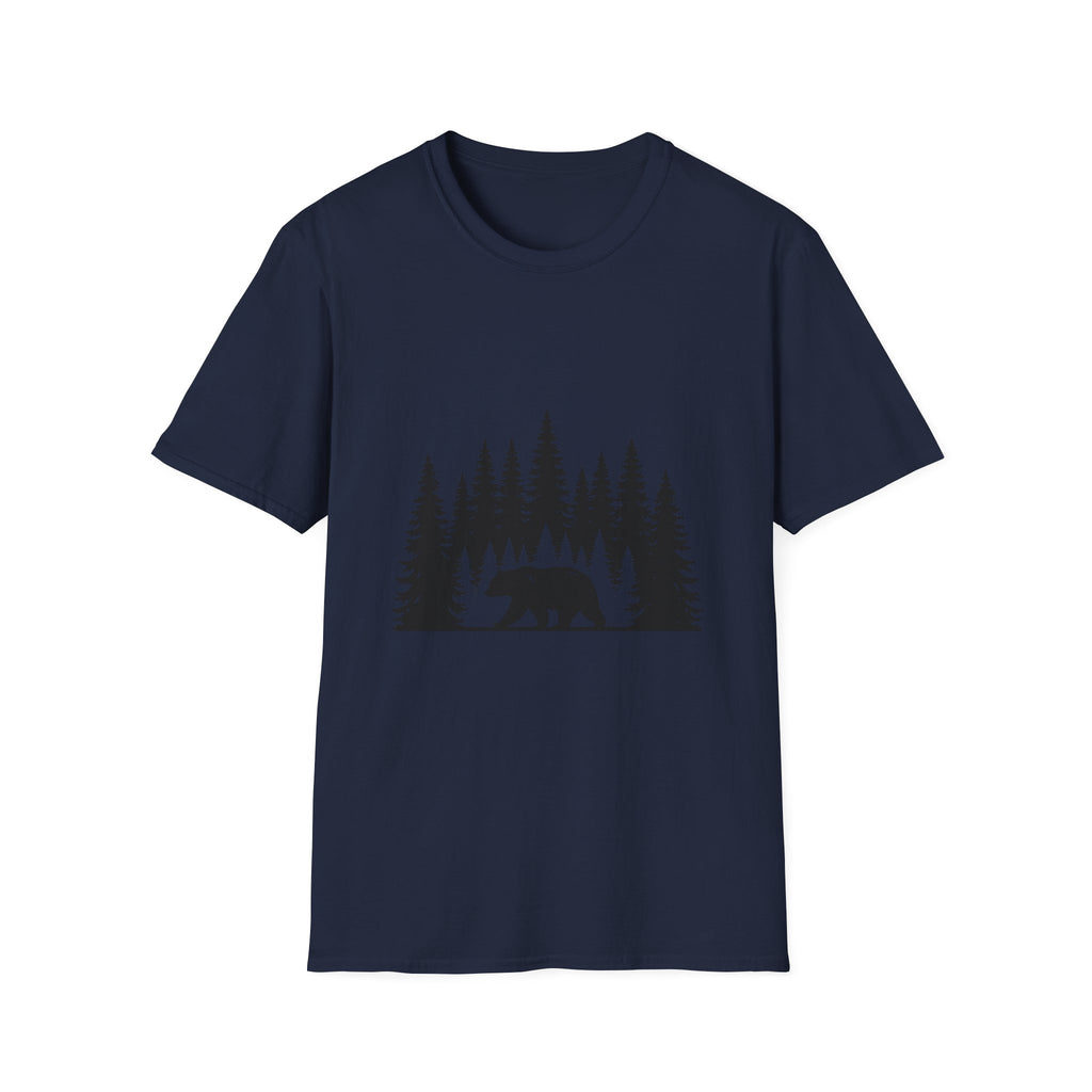 Bear Silhouette Nature Outdoors Tee