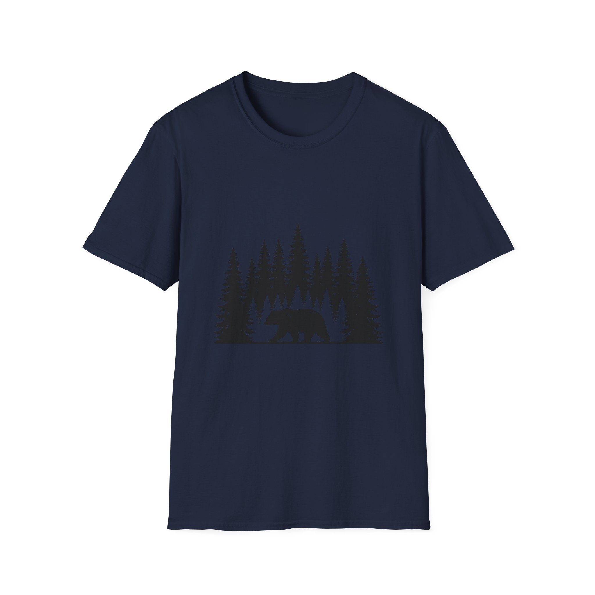 Bear Silhouette Nature Outdoors Tee