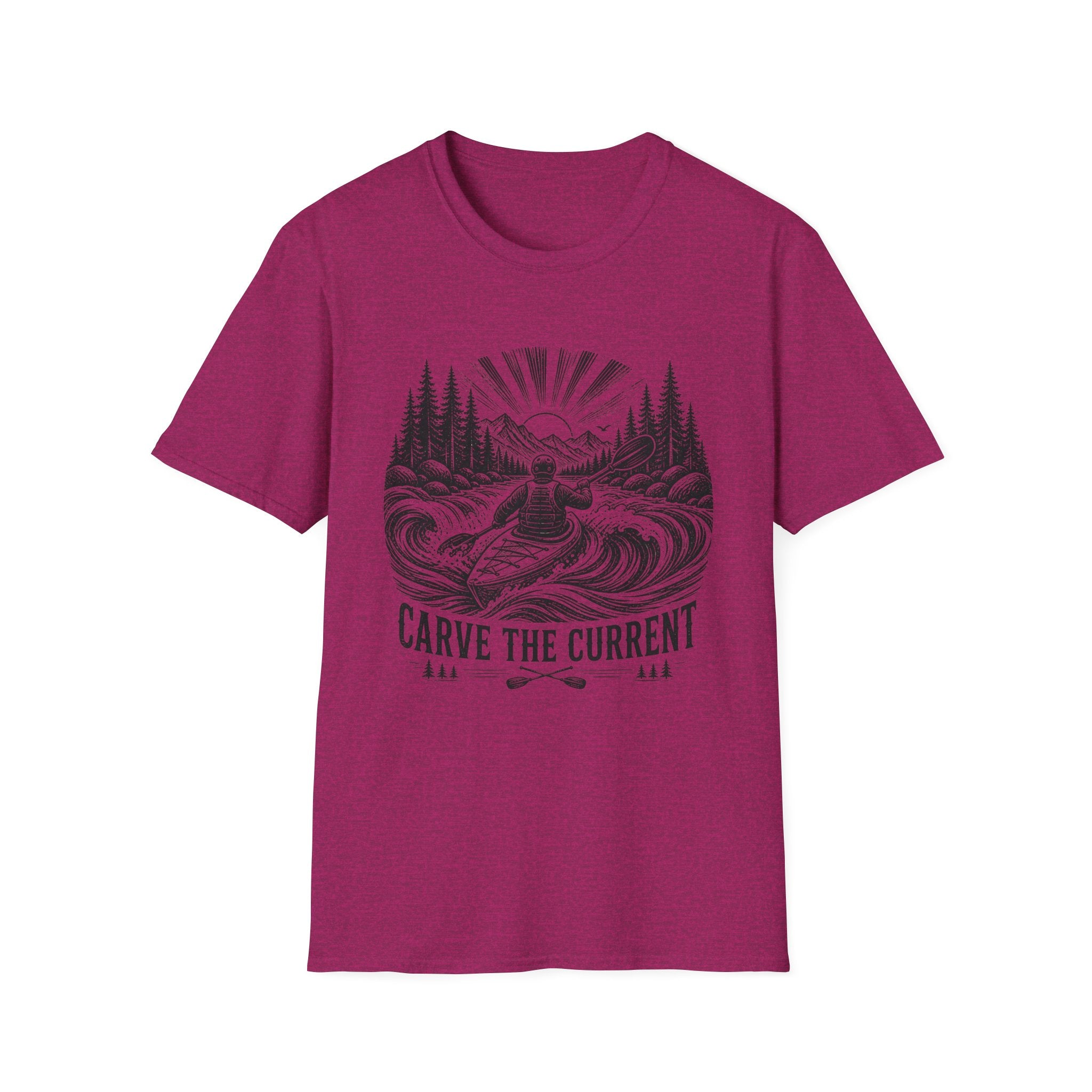 Kayaking T-Shirt — "Carve the Current" Adventure Tee