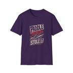 Paddle Like You Stole It T-Shirt — Retro Kayak Graphic Tee