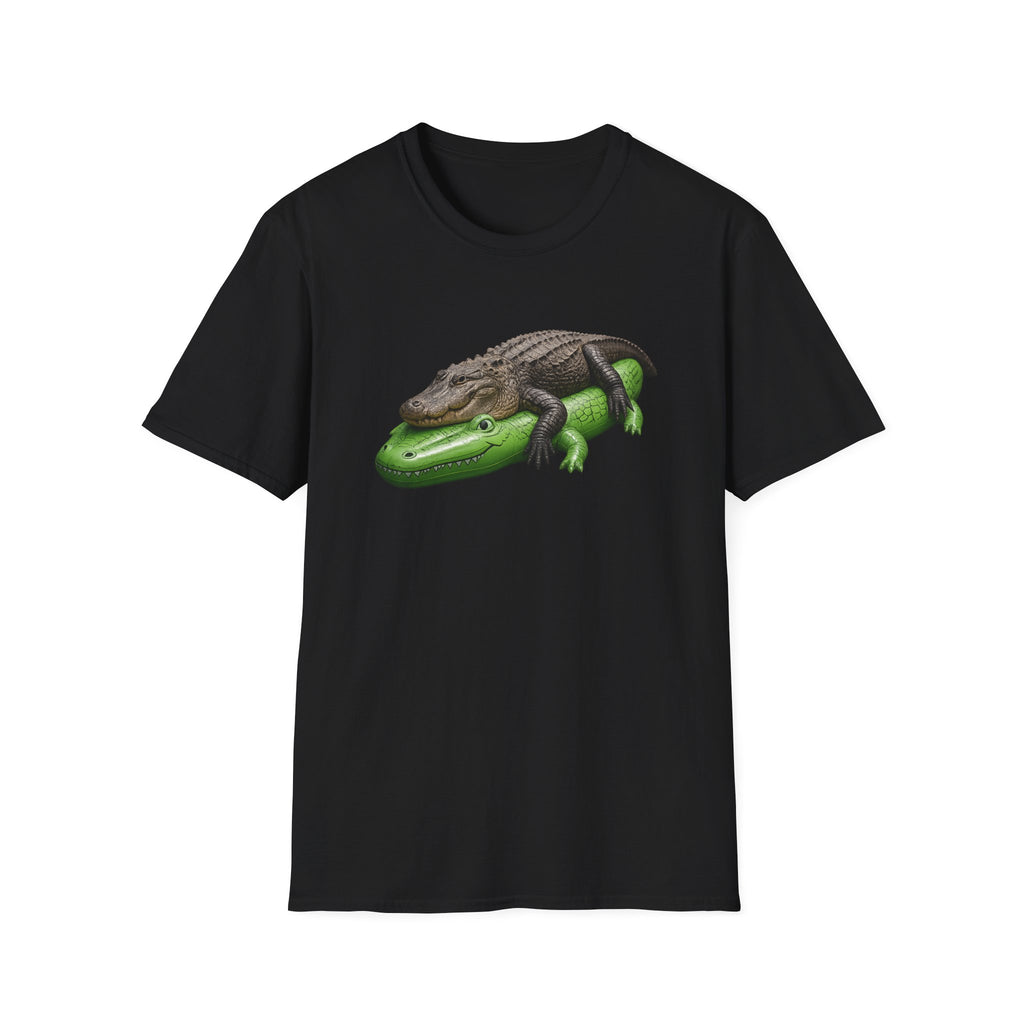Alligator Stack T‑Shirt — Cute Relaxing Gator Graphic Tee