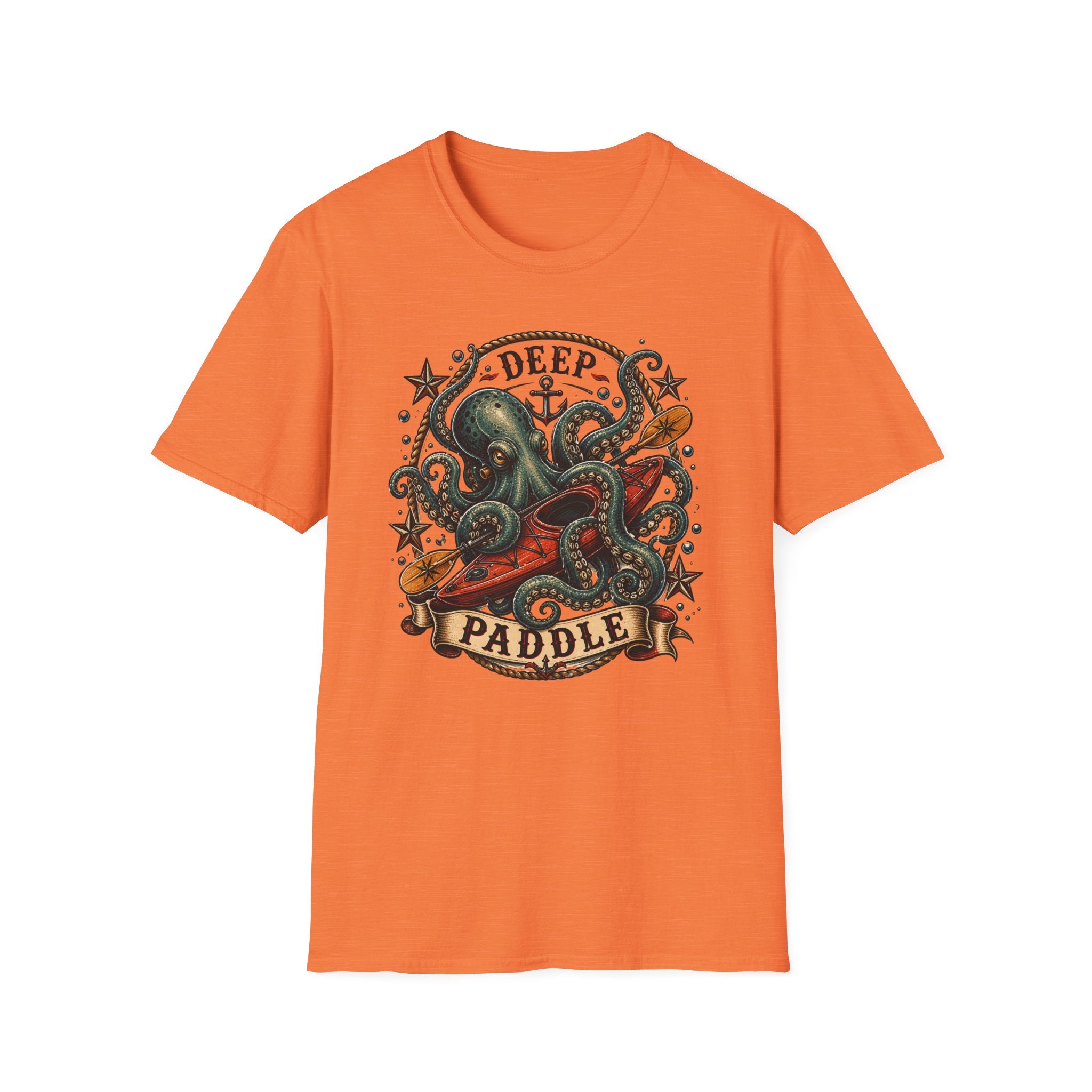 Deep Paddle Octopus kayaking adventure Tee