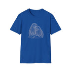 Otter Love T-Shirt — Hand-Drawn Pair Illustration