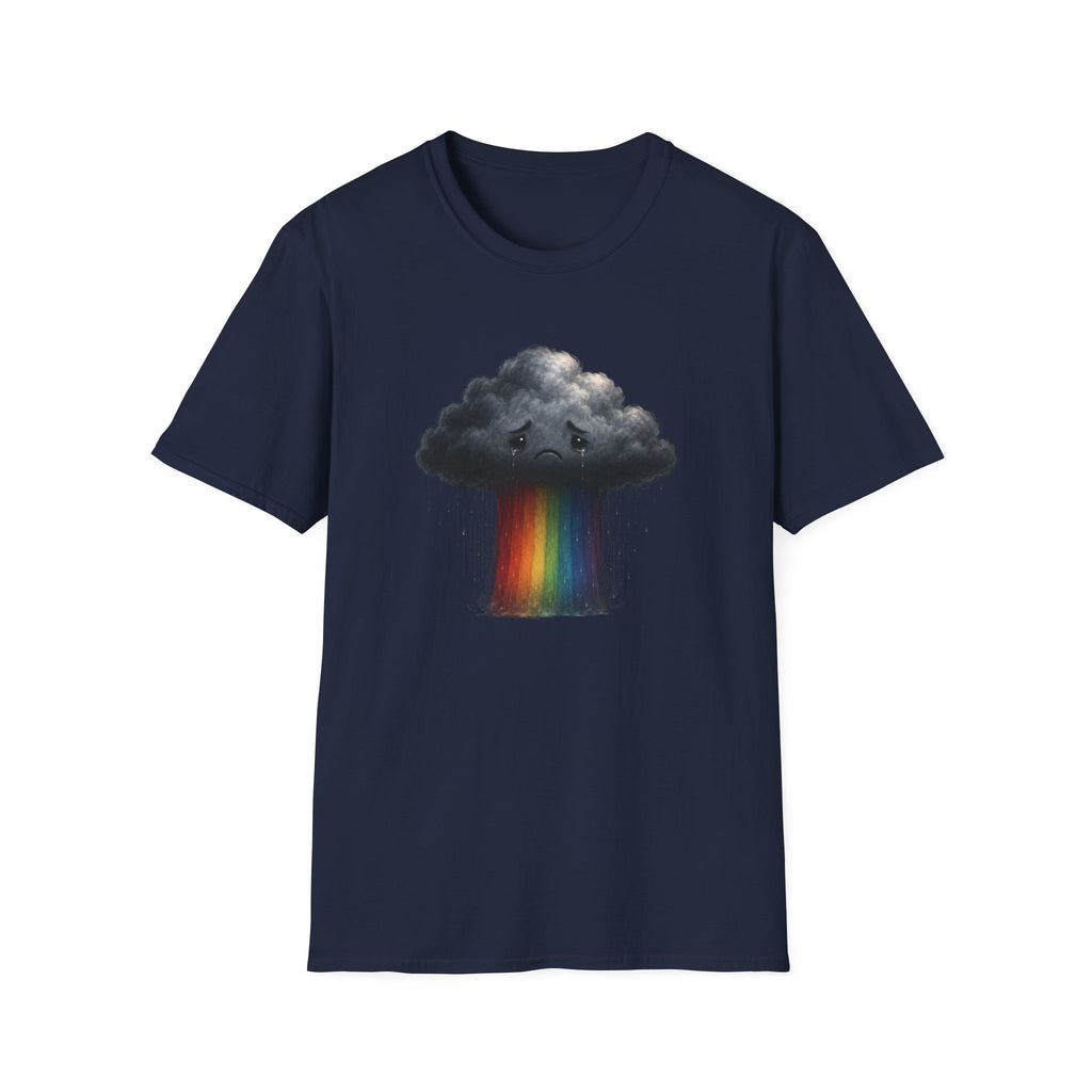 Sad rainbow cloud eco-friendly Tee