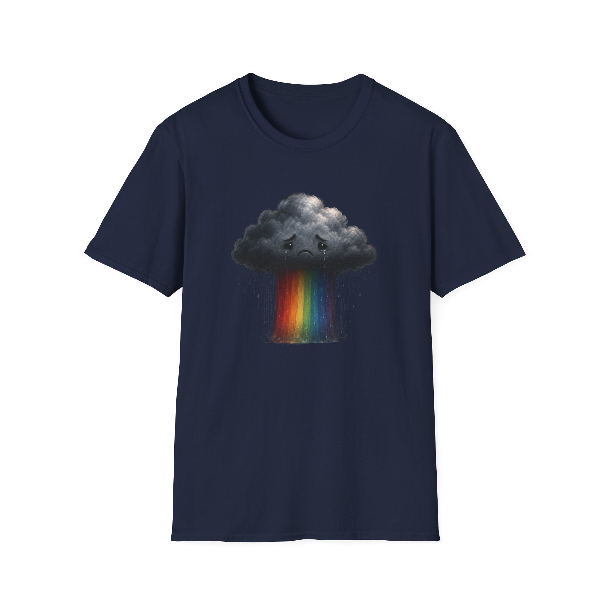 Sad rainbow cloud eco-friendly Tee