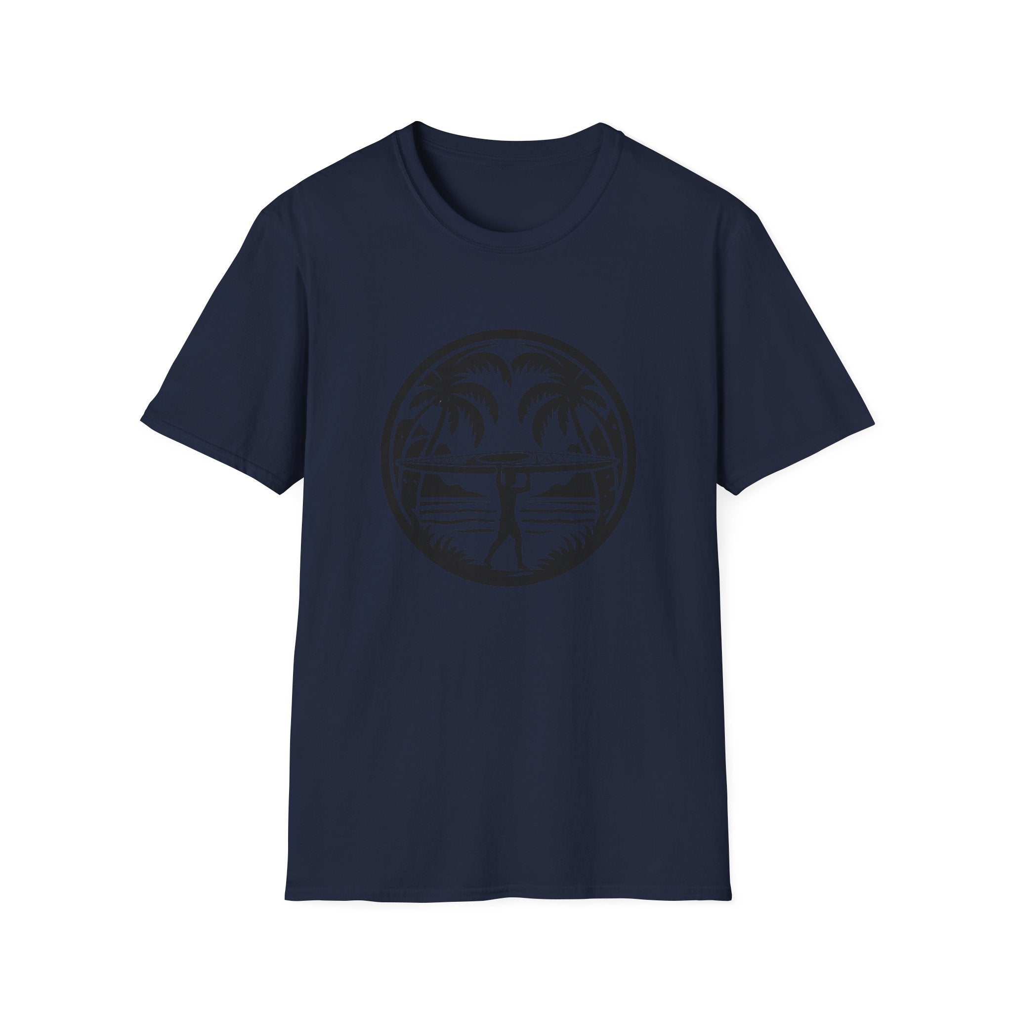 Kayaking Retro Palm Graphic T-Shirt