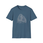 Otter Love T-Shirt — Hand-Drawn Pair Illustration