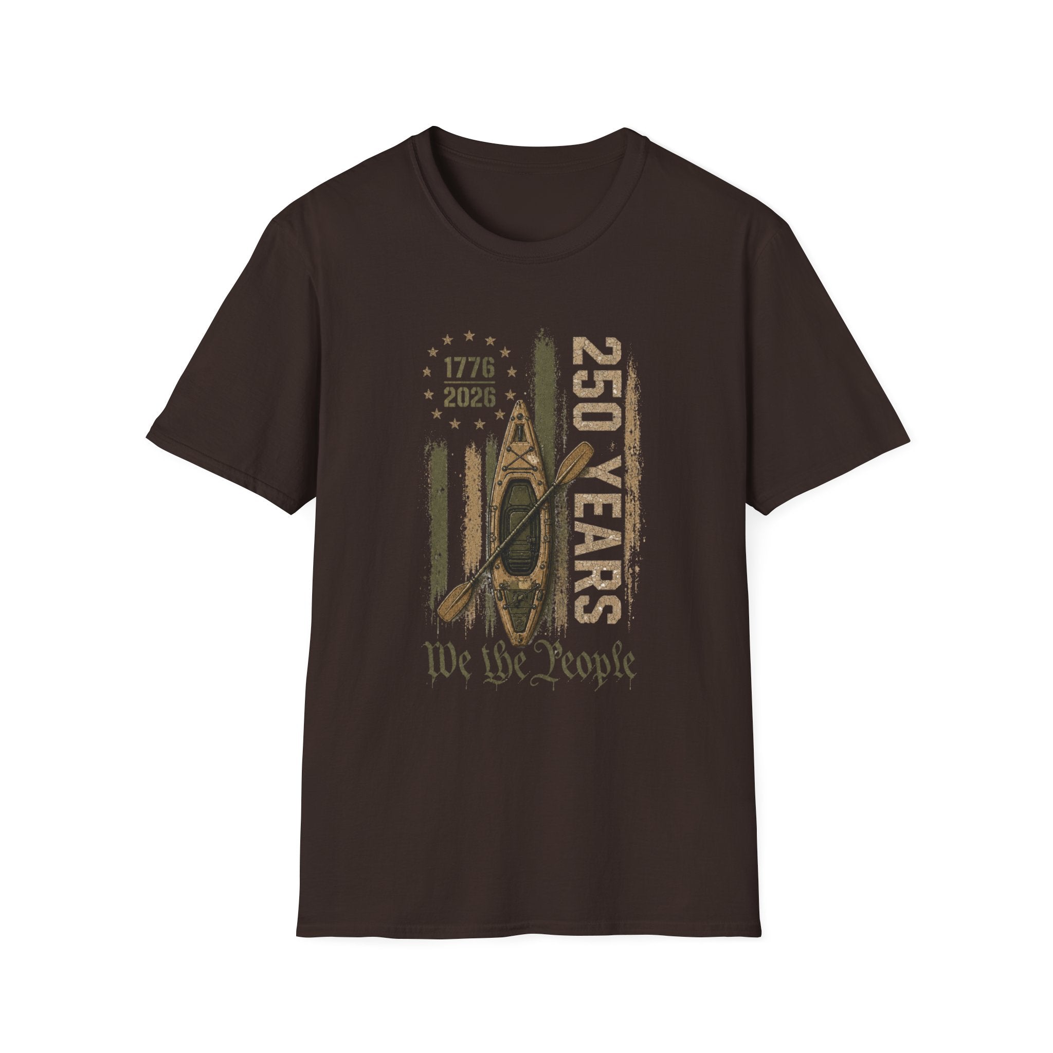 250 Years “We the People” 1776–2026 Patriotic Canoe Graphic