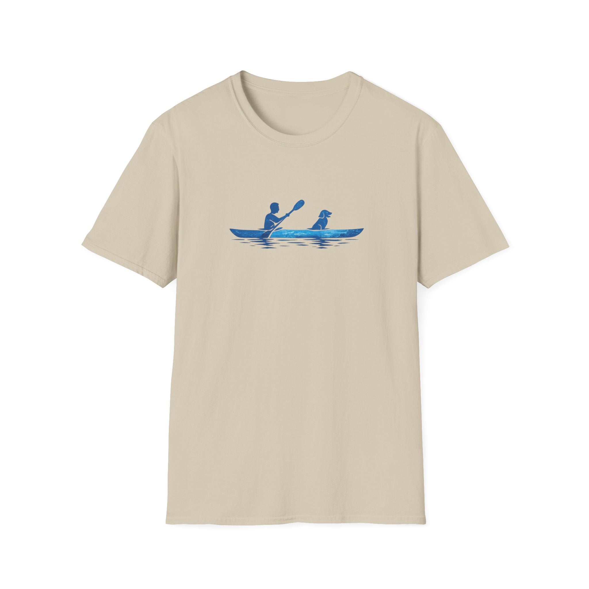 Kayak Dog T‑Shirt — Kayak Paddling with Dog Graphic Tee