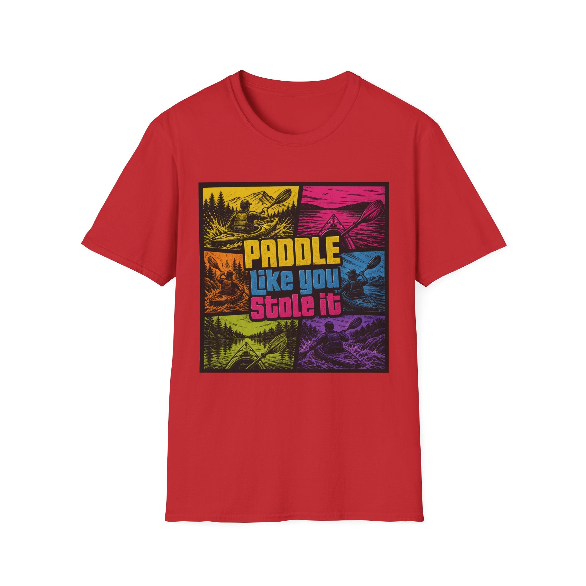 Paddle Like You Stole It T‑Shirt — Retro KTA Kayaking