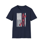 Distressed Patriotic Kayak Design Tee