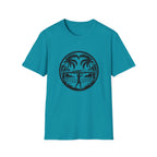 Kayaking Retro Palm Graphic T-Shirt