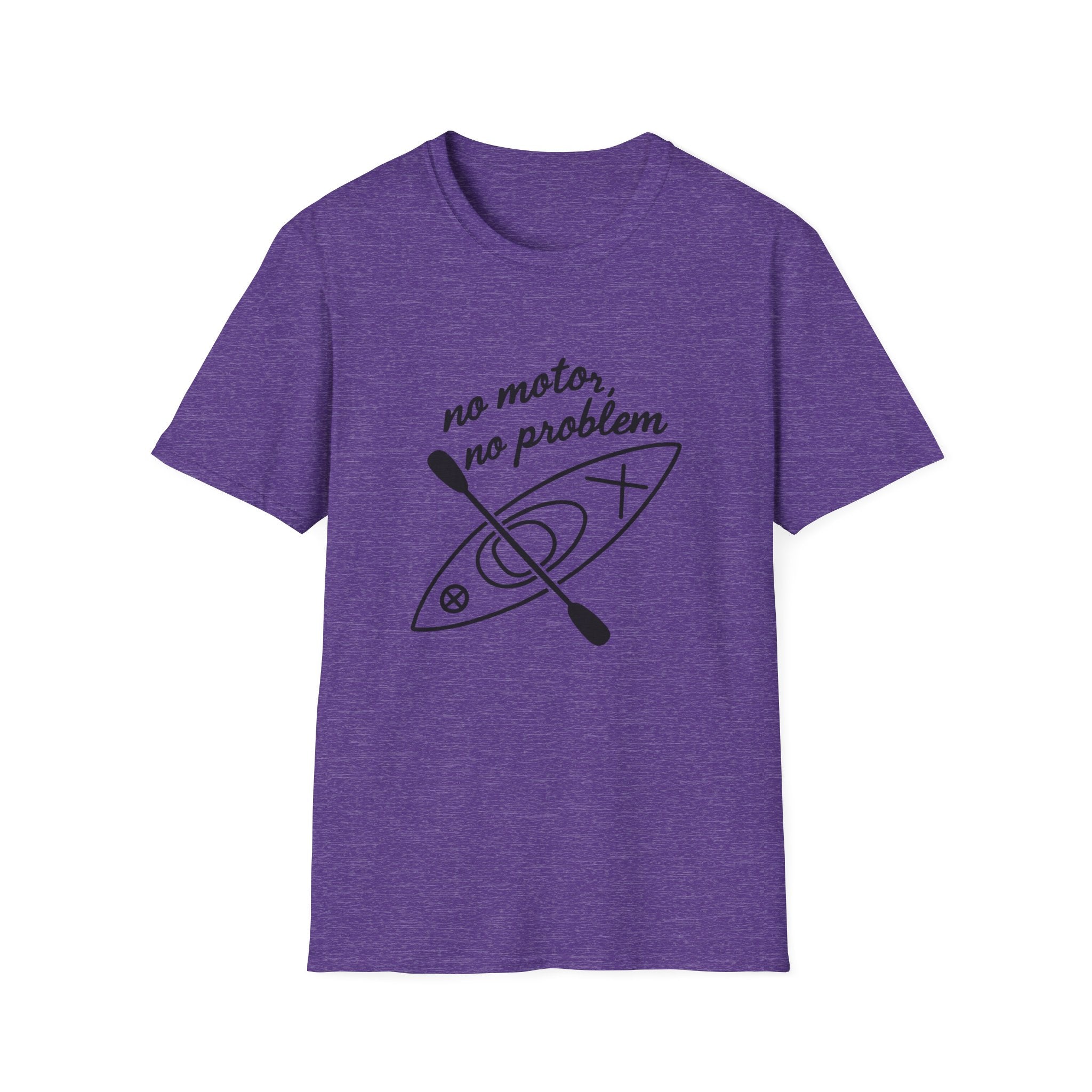 Kayak T-Shirt — "No Motor, No Problem" Paddling Tee for Kayakers