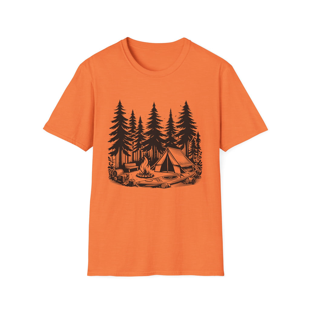 Vintage Forest Campfire kayak Tee