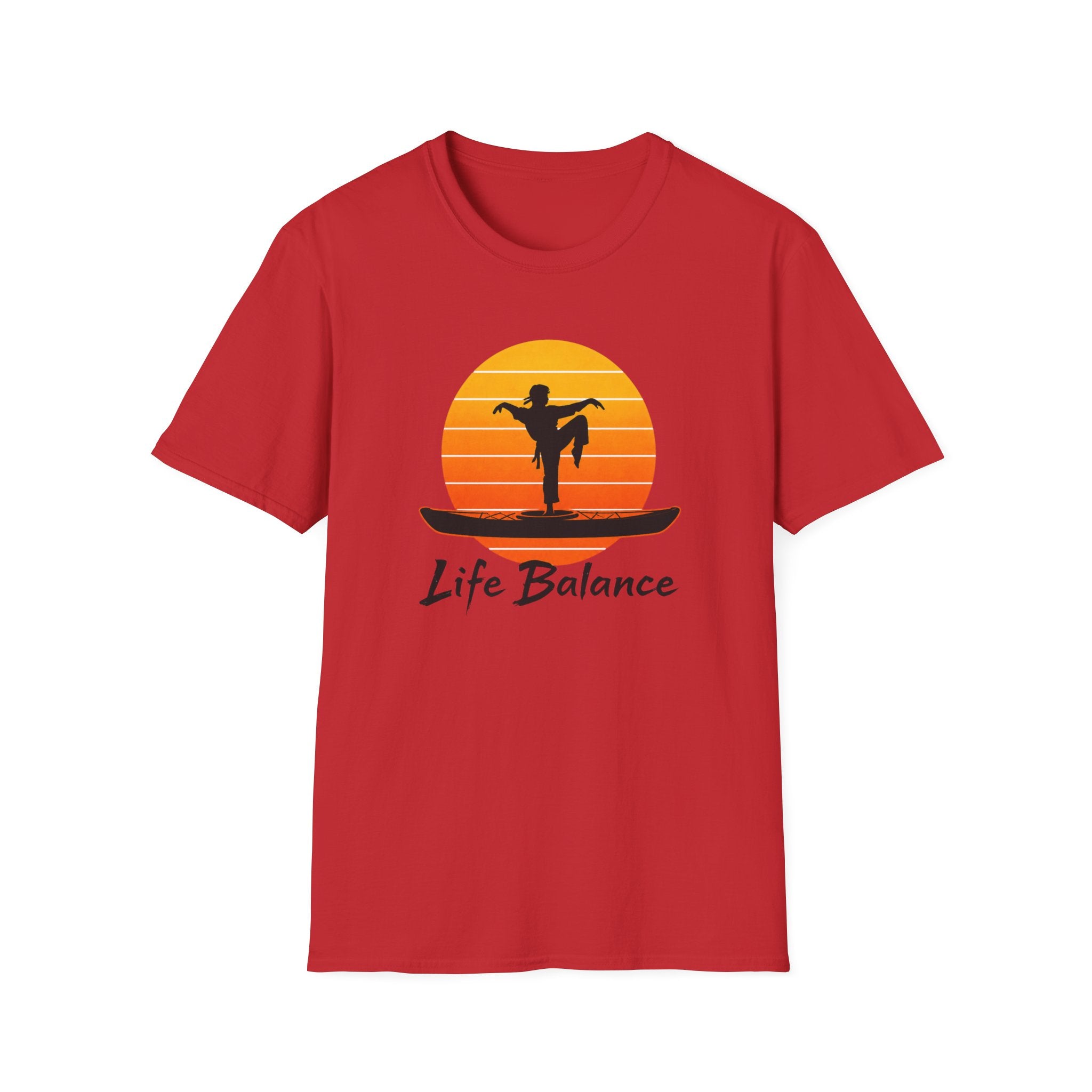 Life Balance Silhouette karate crane pose