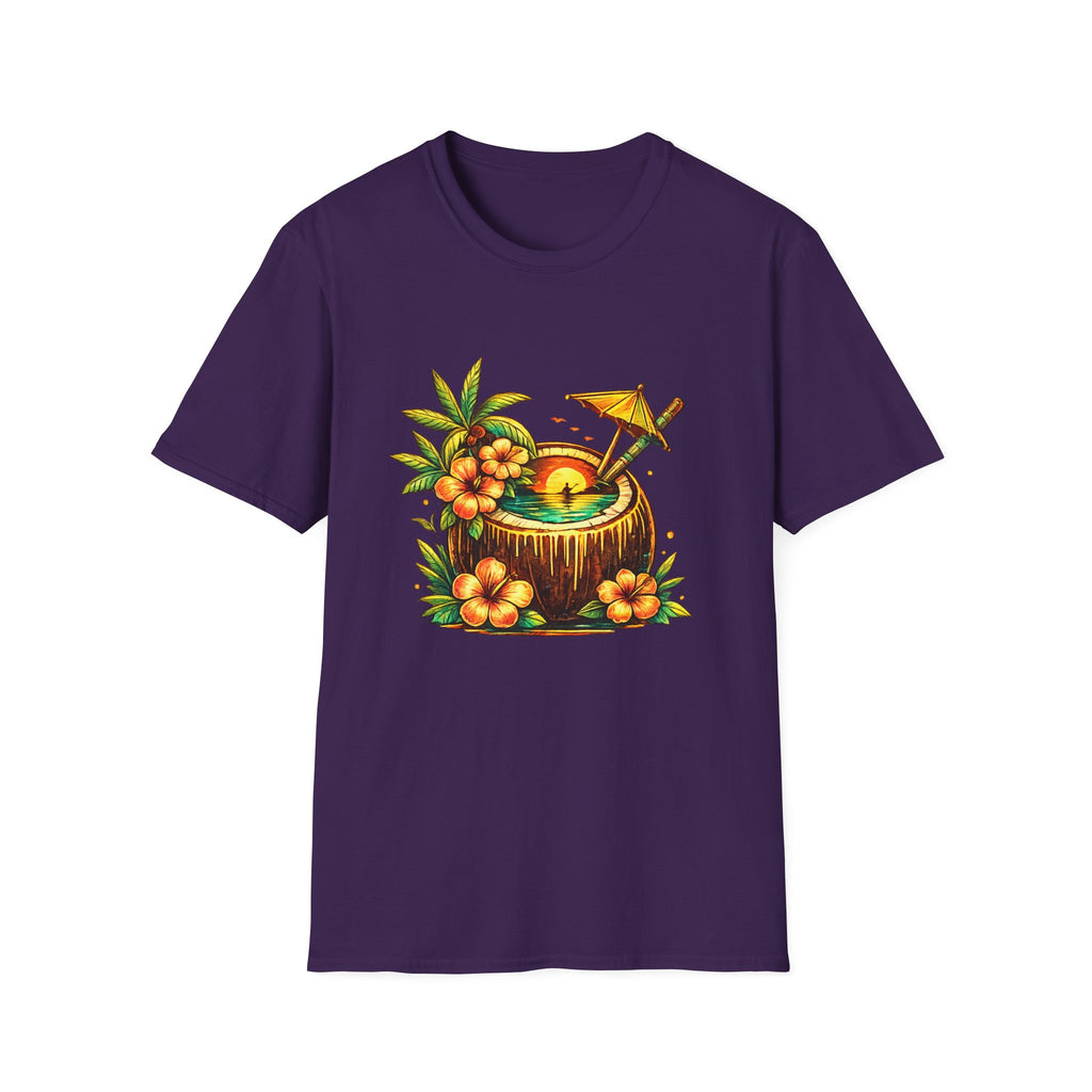 Tropical kayak Coconut Cocktail T-Shirt