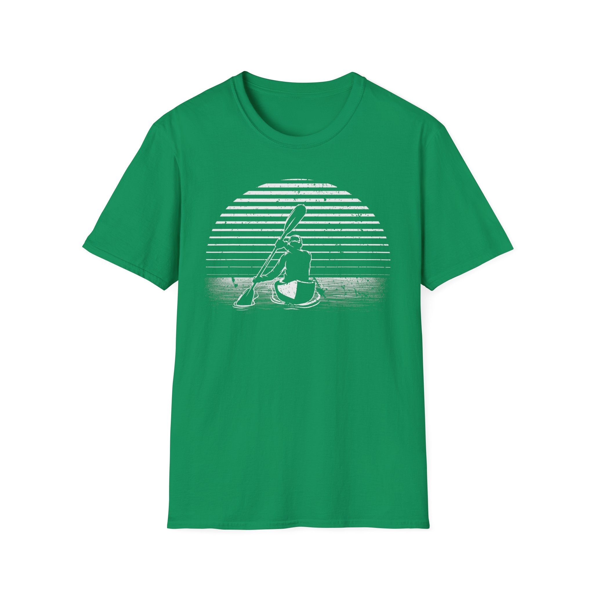 Kayak Sunset T-Shirt — Retro Design
