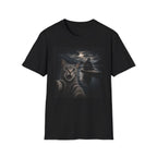 Cat Selfie T‑Shirt — Spooky Moonlit Cat Graphic Tee