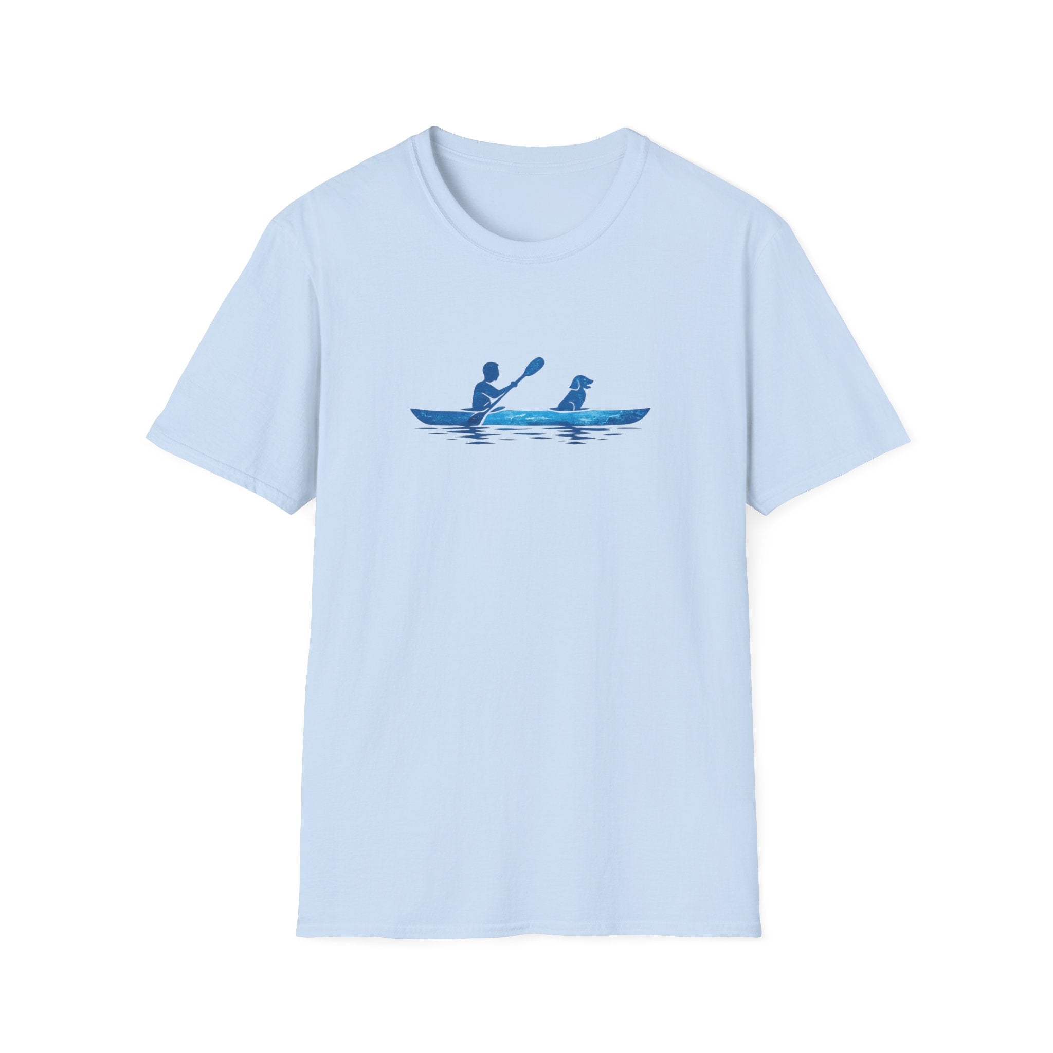 Kayak Dog T‑Shirt — Kayak Paddling with Dog Graphic Tee