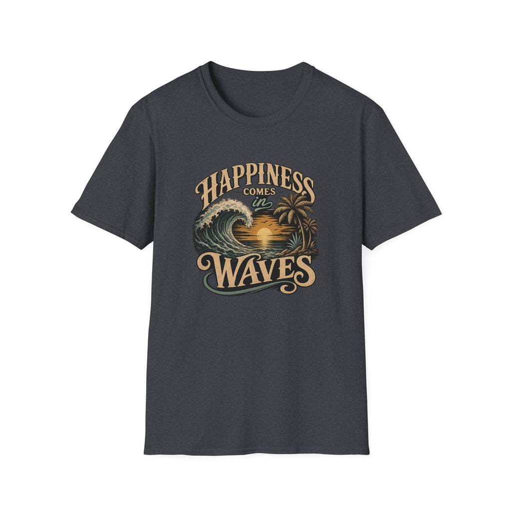 Happiness Comes in Waves Vintage Tee