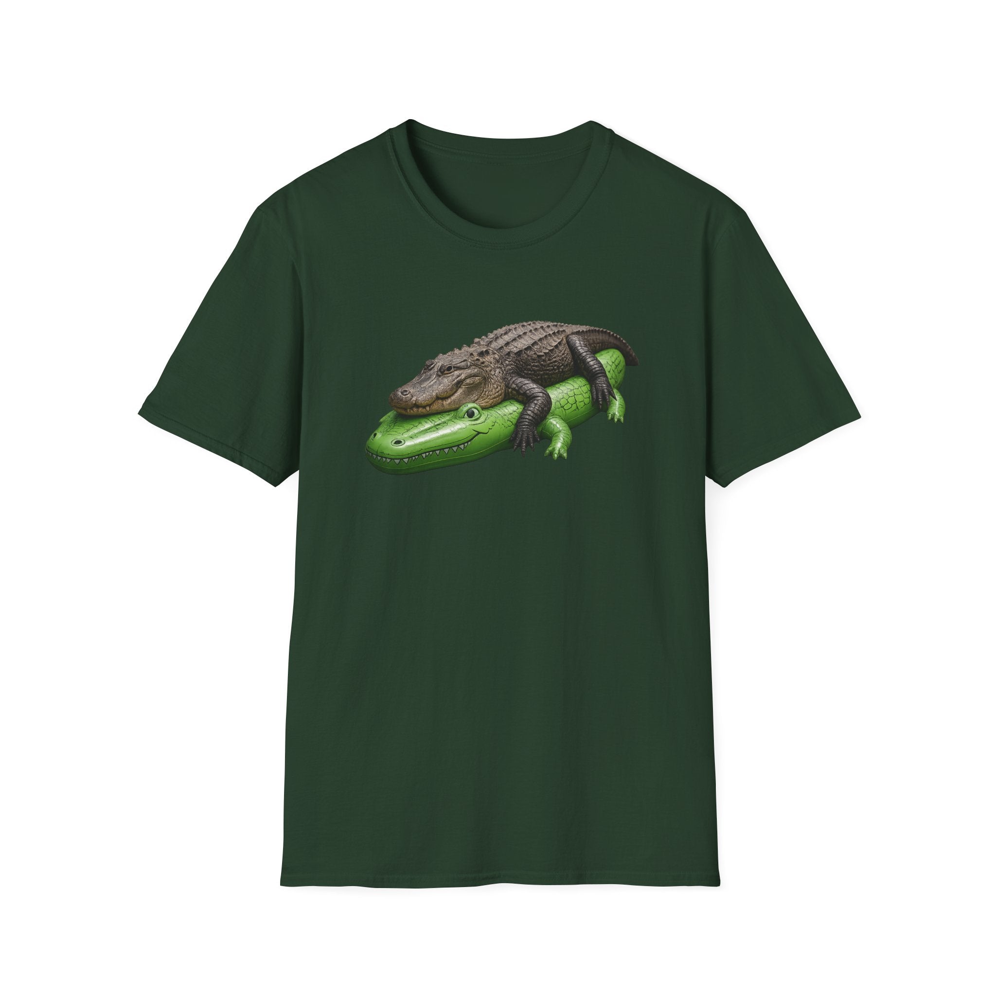 Alligator Stack T‑Shirt — Cute Relaxing Gator Graphic Tee