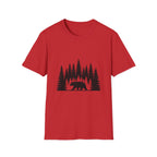 Bear Silhouette Nature Outdoors Tee