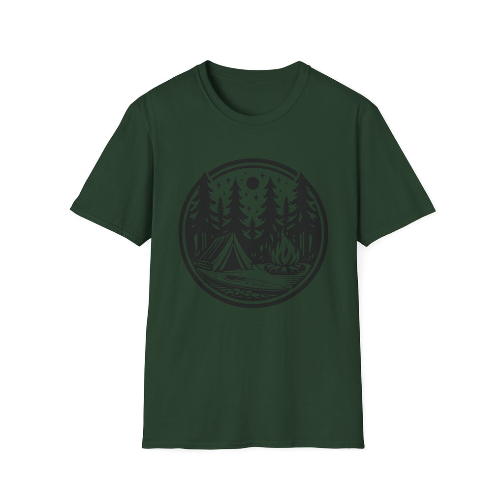Camping Circle Outdoor Graphic T-Shirt