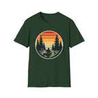 Kayak Sunset Retro T-Shirt